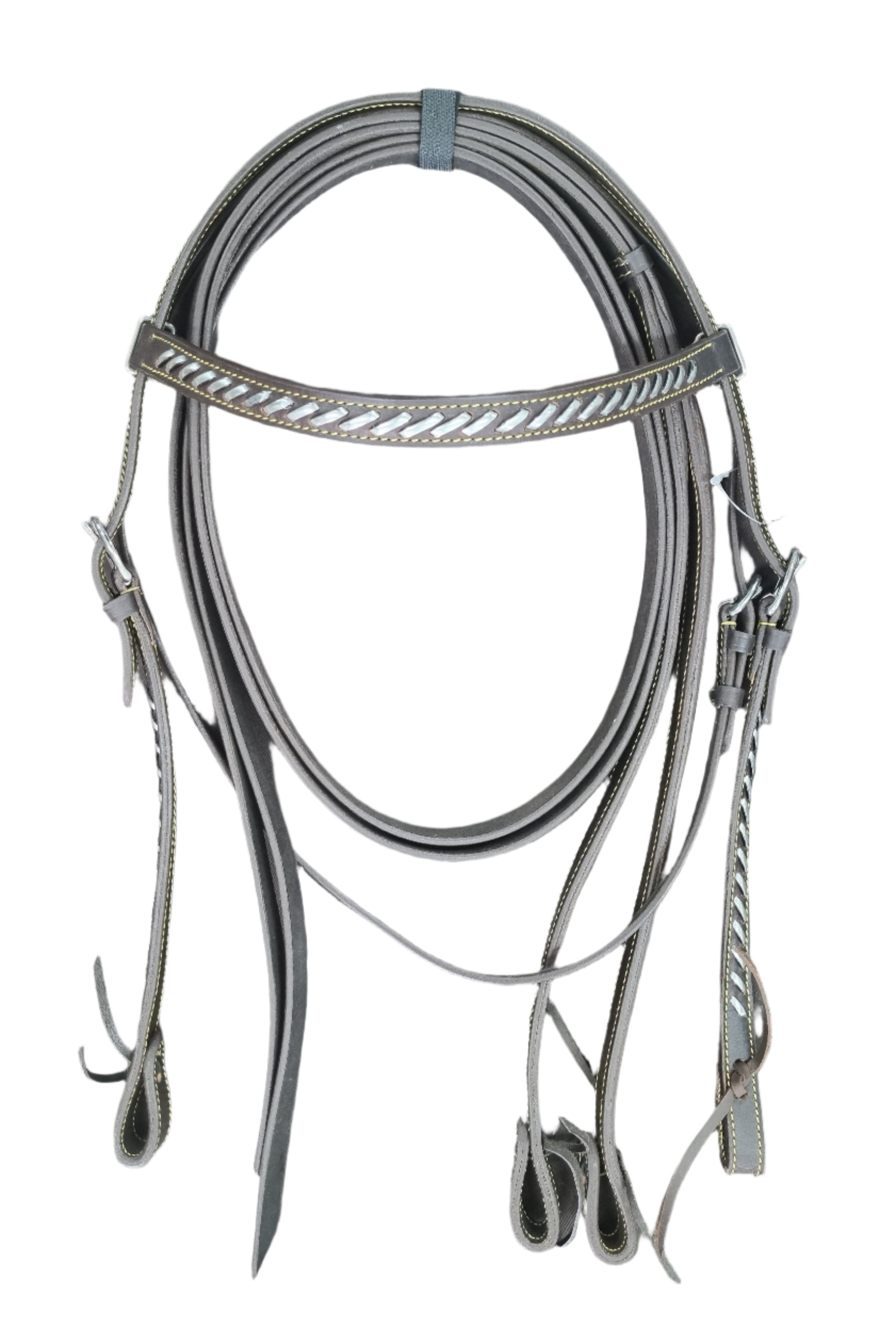 Bridle Western Silver Lacing